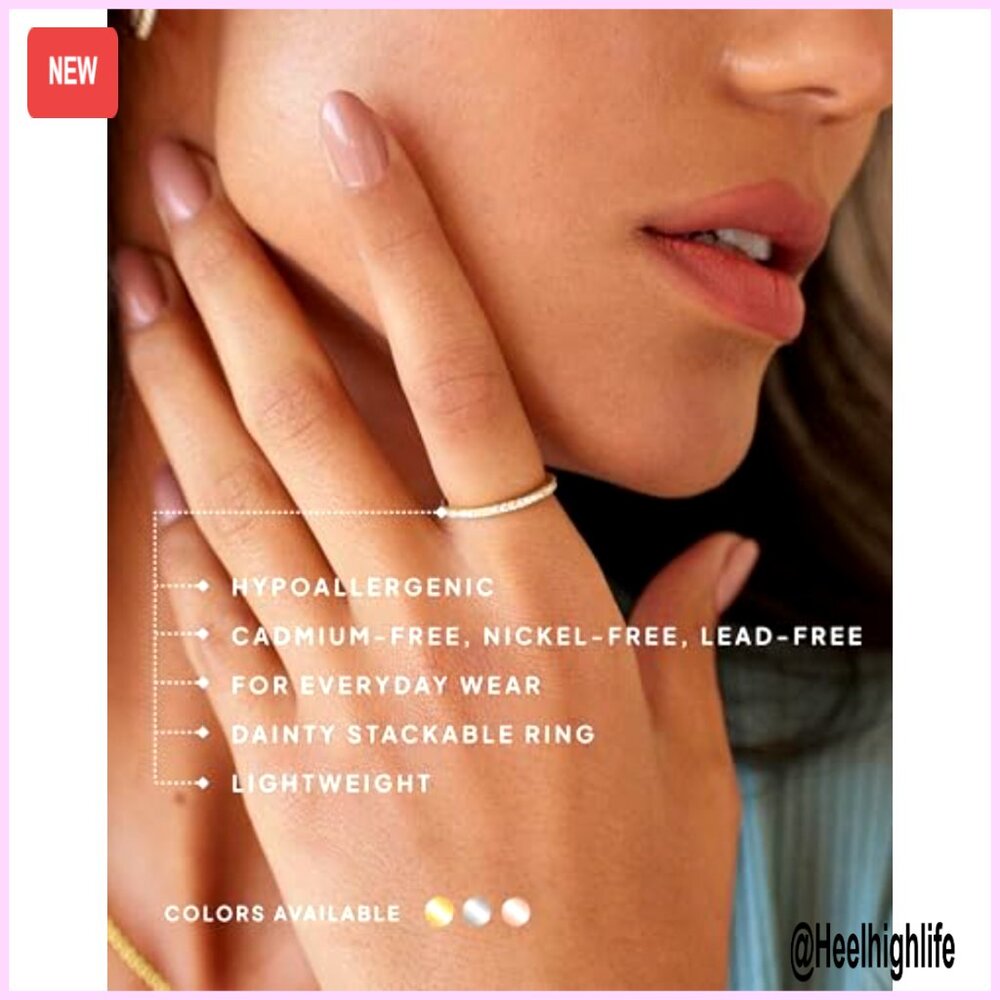 Sterling Silver 925 Cz Diamond Stackable Ring Siz… - image 4